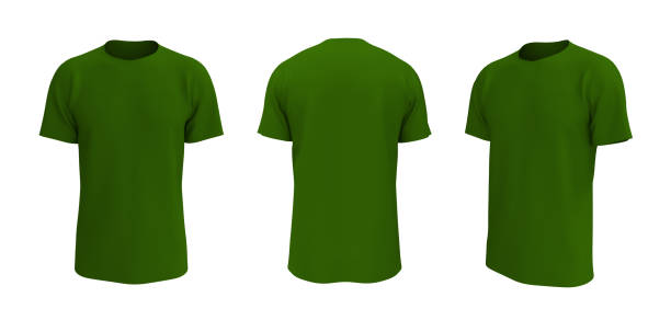 istock men's short- sleeve t-shirt mockup in front, side and back views 1320584215