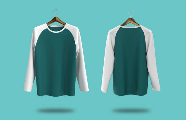 Long sleeves raglan t-shirt mockup