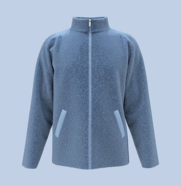 istock Fleece tracksuit top jacket with half zip design 1320584951