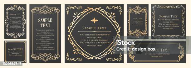 Set Frame Design Elegant Frame Design Set Design Collection Used For Decoration Stock ...