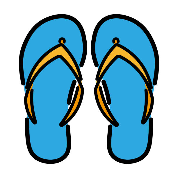 4,600+ Flip Flops Isolated Stock Illustrations, Royalty-Free Vector ...