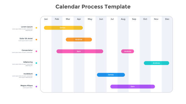 illustrazioni stock, clip art, cartoni animati e icone di tendenza di banner opzioni infografiche moderne - time table