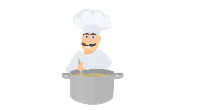 570 Cartoon Chef Stock Videos and Royalty-Free Footage - iStock | Cartoon  chef hat