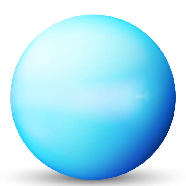 istock Glass blue ball or precious pearl. Glossy realistic ball, 3D abstract vector illustration highlighted on a white background. Big metal bubble with shadow 1320613313