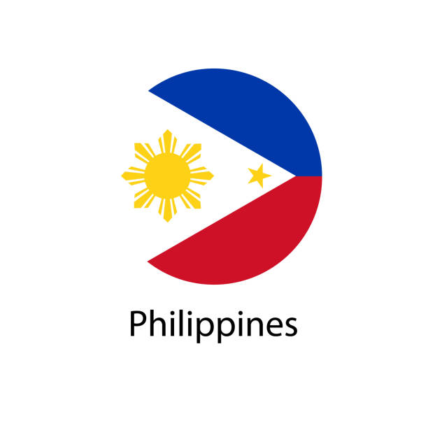 ilustrações, clipart, desenhos animados e ícones de vetor da bandeira das filipinas - philippino flag