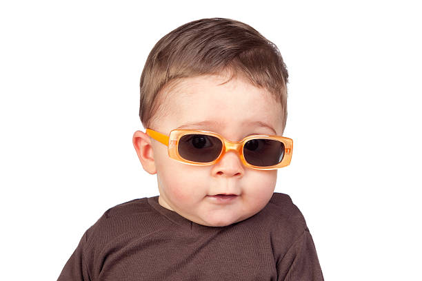 istock Beautiful baby with sunglasses 132062206