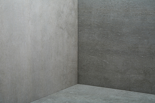 Concrete room corner as background. Abstract background