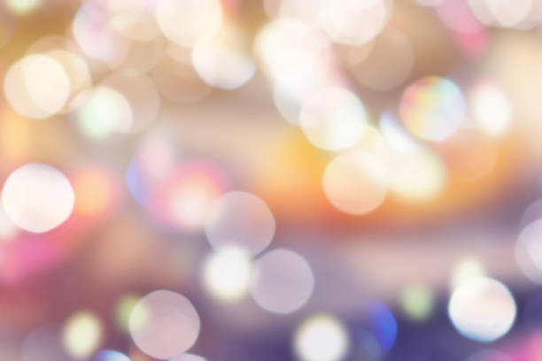 istock Night bokeh background with multicolored balls for design 1320638870