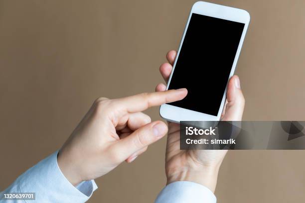 Using Using Phone Background Image Using Phone Stock Photo - Download Image Now - Black Color, Brown ...