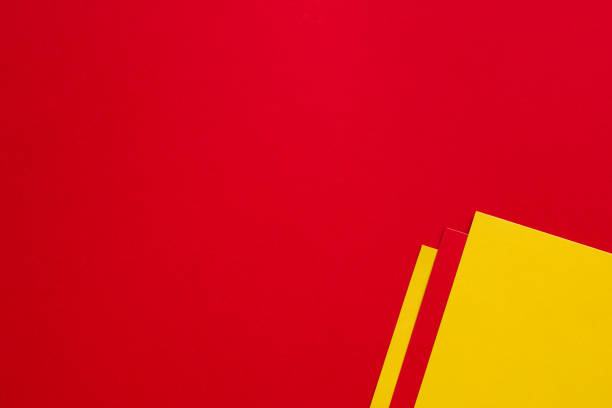 istock Red and yellow abstract contrast background, copy space 1320641090