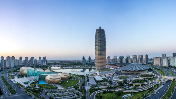 istock Zhengzhou East new district in China 1320648400