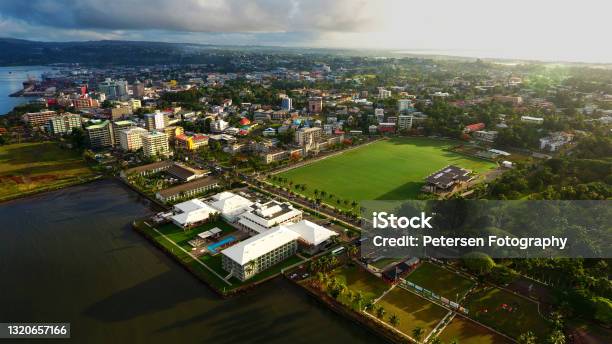 Suva City Aerial View Stock Photo - Download Image Now - Fiji, Suva, Island