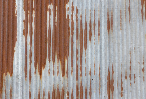 Rusting metal or siding, Old sheet roof texture, Pattern of old sheet,  sheet texture, Rusty sheet texture, a blurred background, Abstract isolated Background,