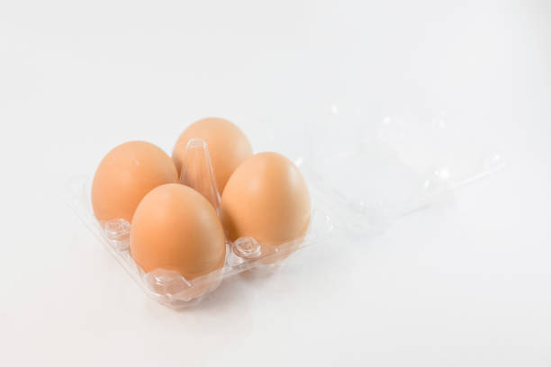 istock Close-up of eggs against white background 1320662700