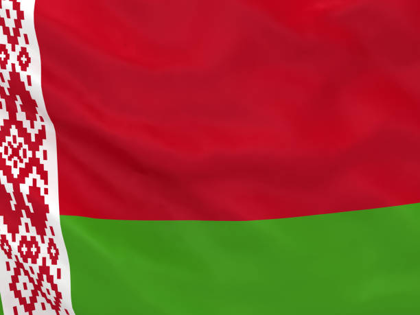 belarus flag waving - flag of belarus imagens e fotografias de stock