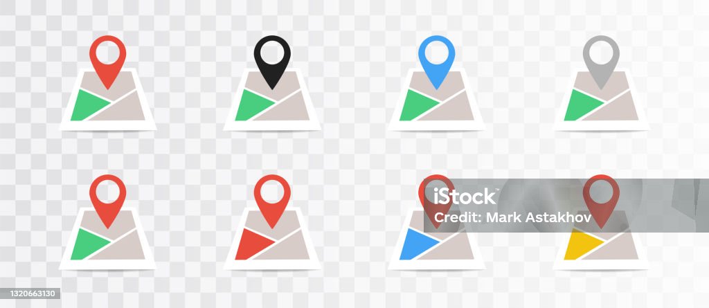 Map Navigation Pointer Navigation Map With Pointer Vector Illustration Location Map And Map ...