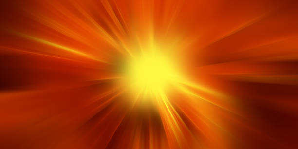 istock Orange and red sunbeam burst of light 1320665565