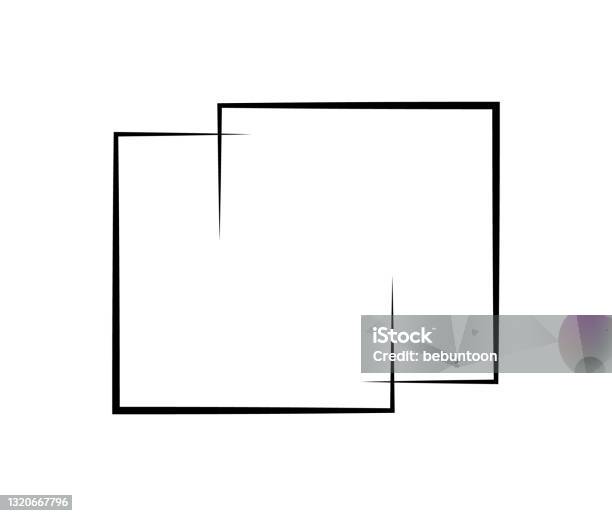 Square Frame Element Square Frame Geometric Abstract Square Element Vector Illustration ...