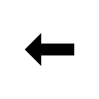 turn left icon, arrow vector