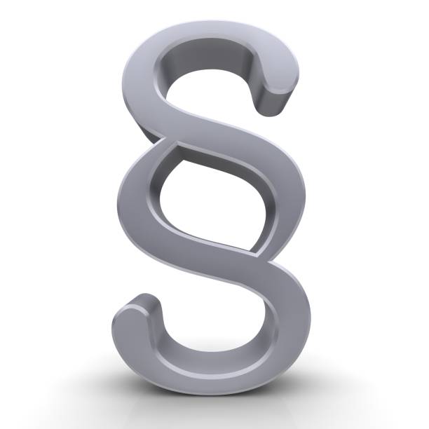 istock Paragraph sign article symbol  silver legal icon 3d rendering 1320678782