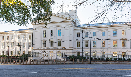 Columbia, SC, USA-8 Jan 2020:  The Bratton Davis U.S. Bankruptcy Courthouse, built in 1936.