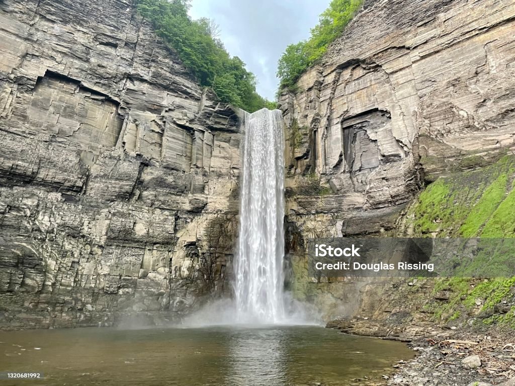Taughannock Falls State Park, Ulysses, NY Waterfall Stock Photo