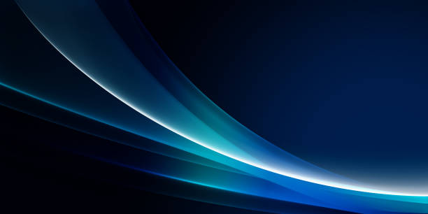 istock Abstract dark blue digital art and light in middle, navy color design background 1320684509