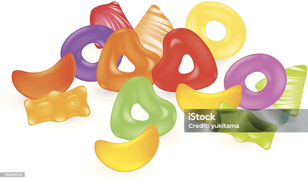 Gummies Background Vector Gummy Sweets On The White Background Stock Illustration - Download ...