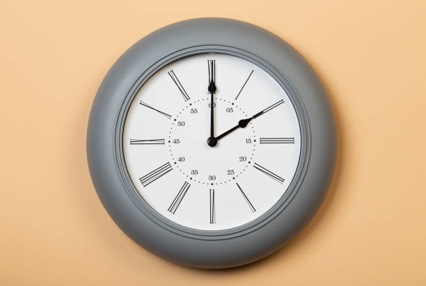 istock Roman Wall Clock show two o'clock 1320694707