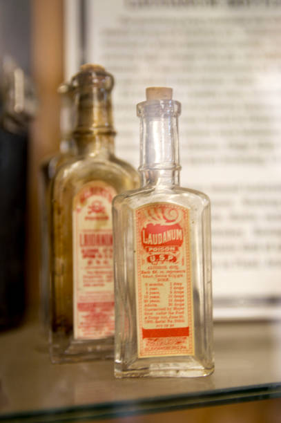 istock Old Empty Laudanum Bottles from the Old American West 1320696860