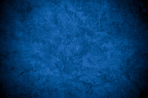 istock Old wall pattern texture cement blue dark abstract  blue color design are light with black gradient background. 1320711426