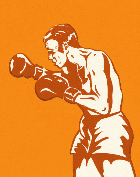 Boxer Boxer punching illustrations stock illustrations