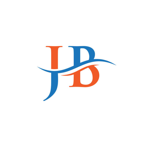 JB Linked Logo for business and company identity. Creative Letter JB Logo Vector Letter JB Logo Vector crystal letter j stock illustrations