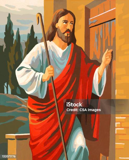 イエスドアノックに - イエス キリストのベクターアート素材や画像を多数ご用意 - イエス キリスト, ドア, ノック