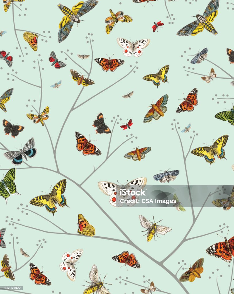 Insectos - Royalty-free Borboleta Ilustração de stock