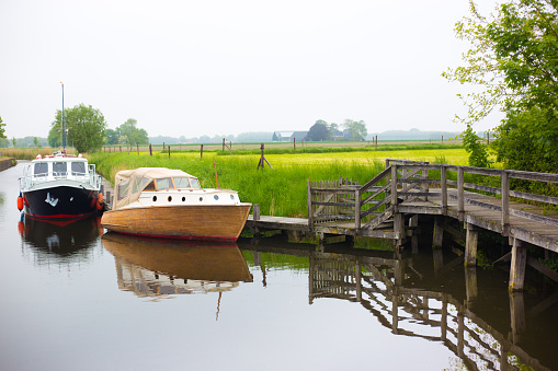 Eenrum, Groningen, Netherlands: Canal, Boats, Calm