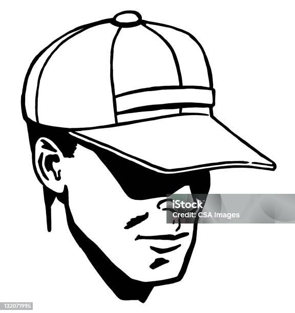 Homme Portant Casquette De Baseball Vecteurs libres de droits et plus d'images vectorielles de Baseball - Baseball, Entraîneur, Illustration