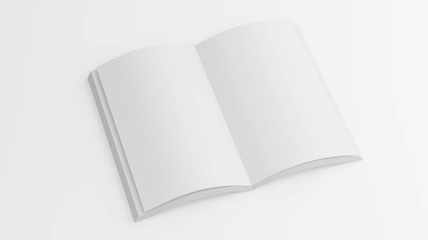 istock 3d render of white book for your mockup design 1320721451
