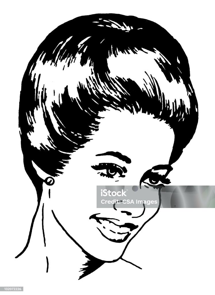 Mujer sonriente - Ilustración de stock de Adulto libre de derechos