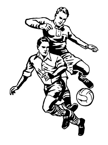 150+ Two Soccer Players Illustrations, Royalty-Free Vector Graphics ...