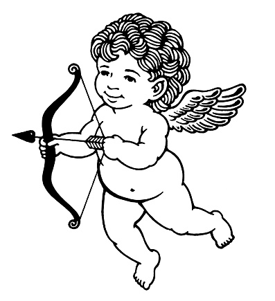 Cupid With Bow and Arrow