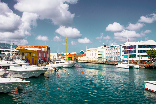 Waterfront shopping area in Georgetown, Grand Cayman