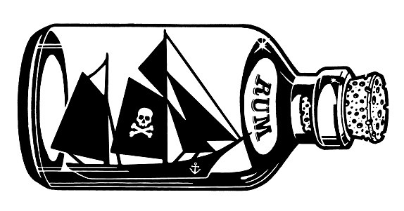 Pirate Ship Inside a Bottle