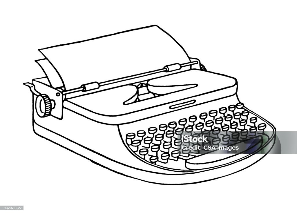 Schreibmaschine - Lizenzfrei Schreibmaschine Stock-Illustration