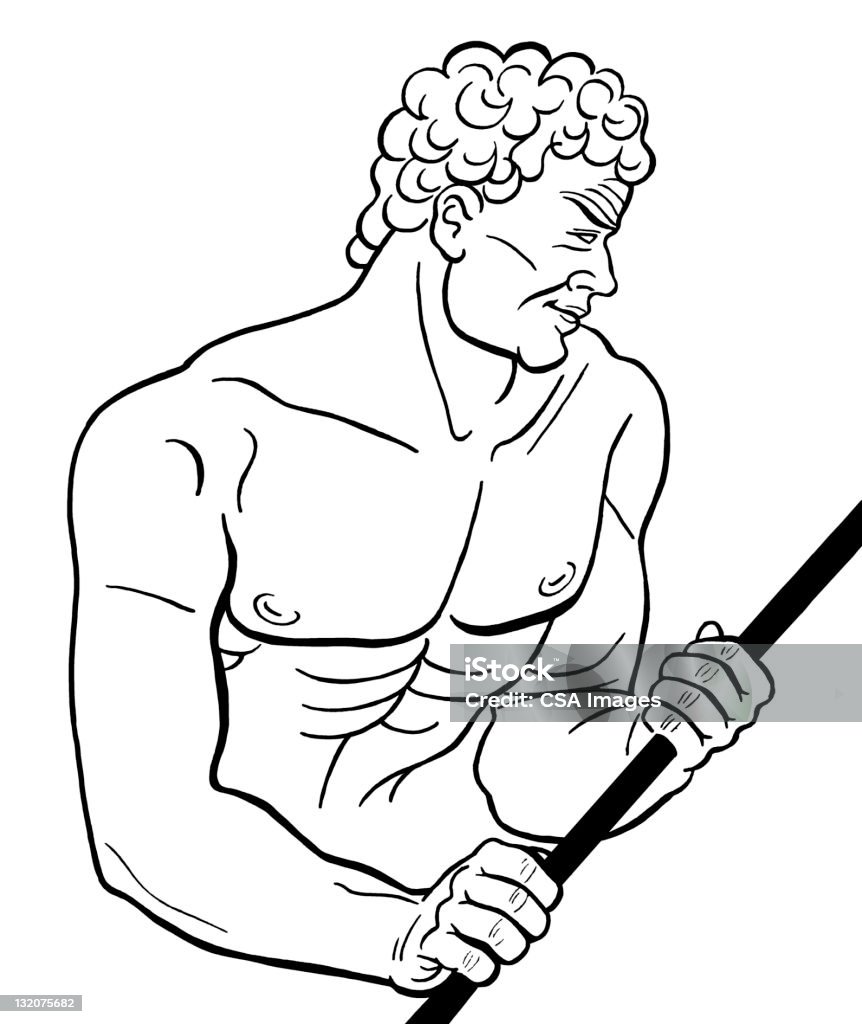 Мышца человека - Стоковые иллюстрации Анаэробное упражнение роялти-фри