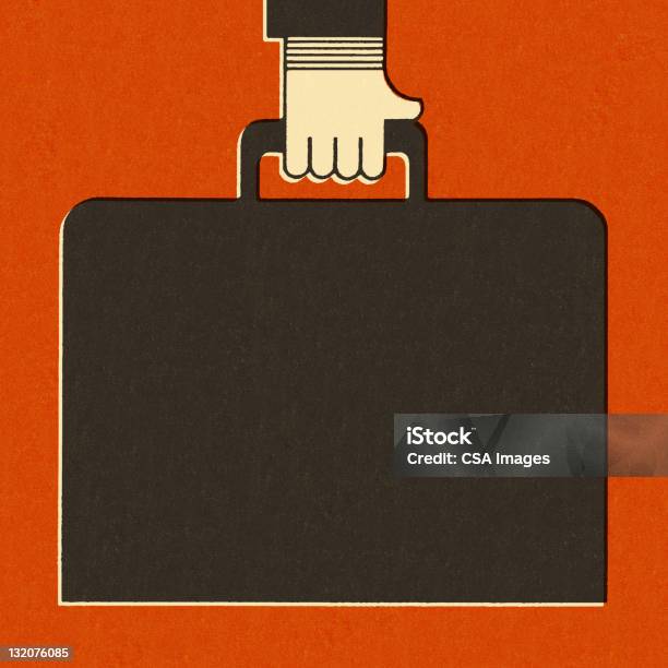 Hand Holding Briefcase Stock Illustration - Download Image Now - Briefcase, Business, Business Person