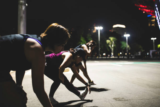 istock Night Running in Gelora Karno Jakarta 1320761302