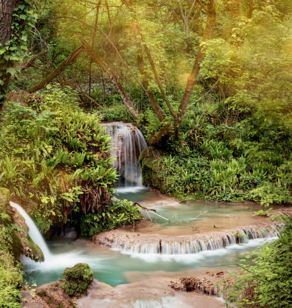 istock Krushuna Waterfalls panorama, Lovech, Bulgaria 1320762647