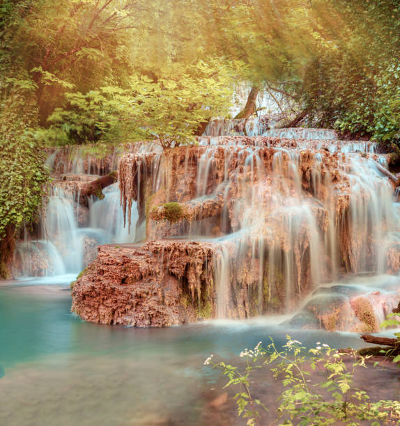 istock Krushuna Waterfalls panorama, Lovech, Bulgaria 1320762649