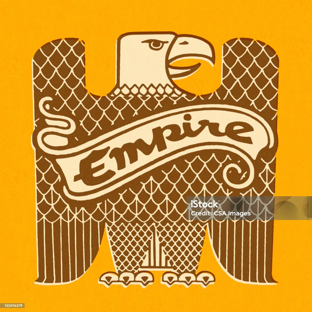 Eagle com Empire Banner - Ilustração de Democracia royalty-free